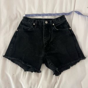 vintage wrangler jean shorts